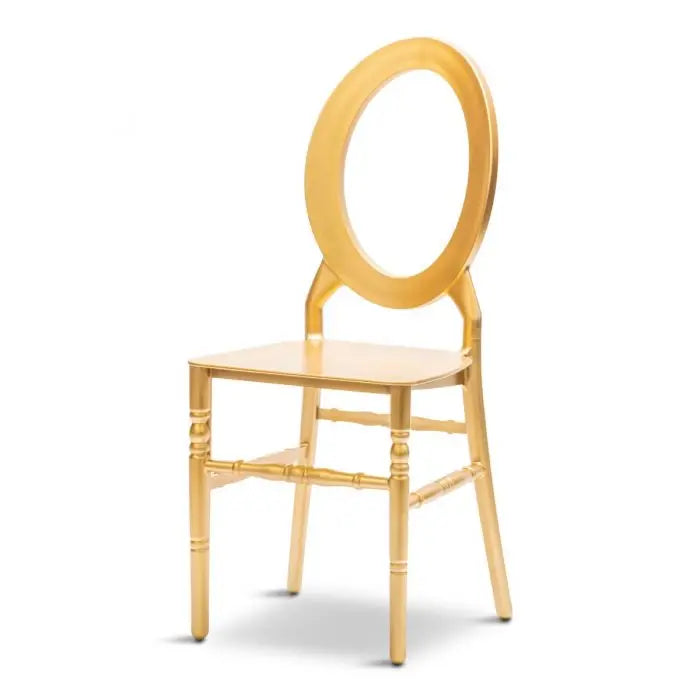 Oval Open Back Resin Chair - Gold Set Of 4 By Atlas | Dining Chairs| Modishstore - 2