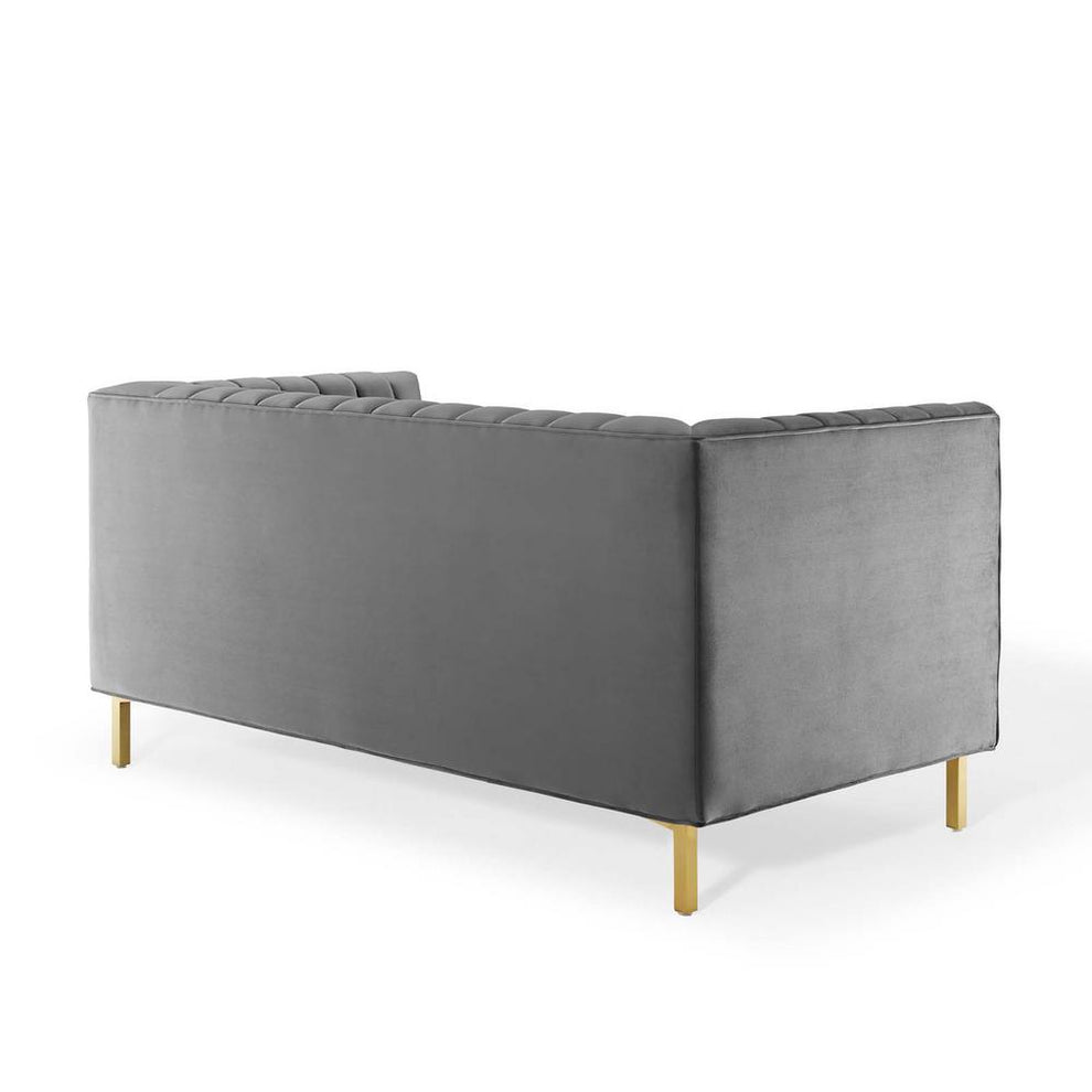 Modway Shift Channel Tufted Performance Velvet Loveseat - EEI-4131 | Loveseats | Modishstore - 12
