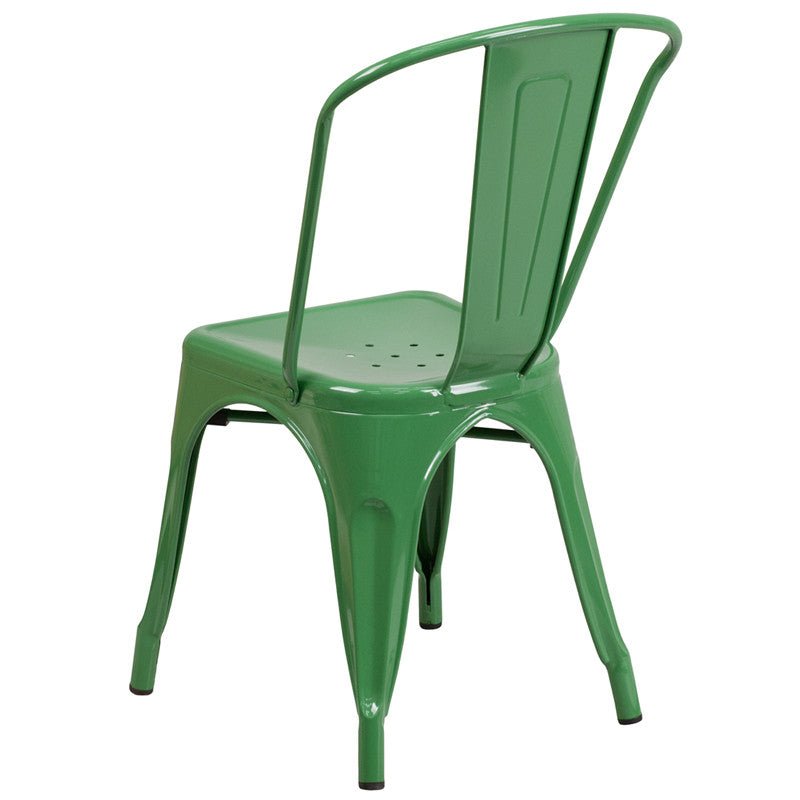 Flash Furniture Metal Indoor-Outdoor Stackable Chair | Outdoor Chairs | Modishstore - 32