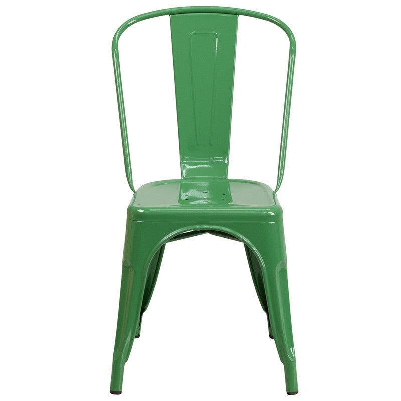 Flash Furniture Metal Indoor-Outdoor Stackable Chair | Outdoor Chairs | Modishstore - 20