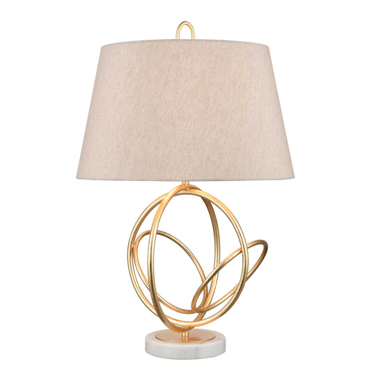 Morely 26'' High 1-Light Table Lamp - Gold Leaf By ELK |Table Lamps |Modishstore 