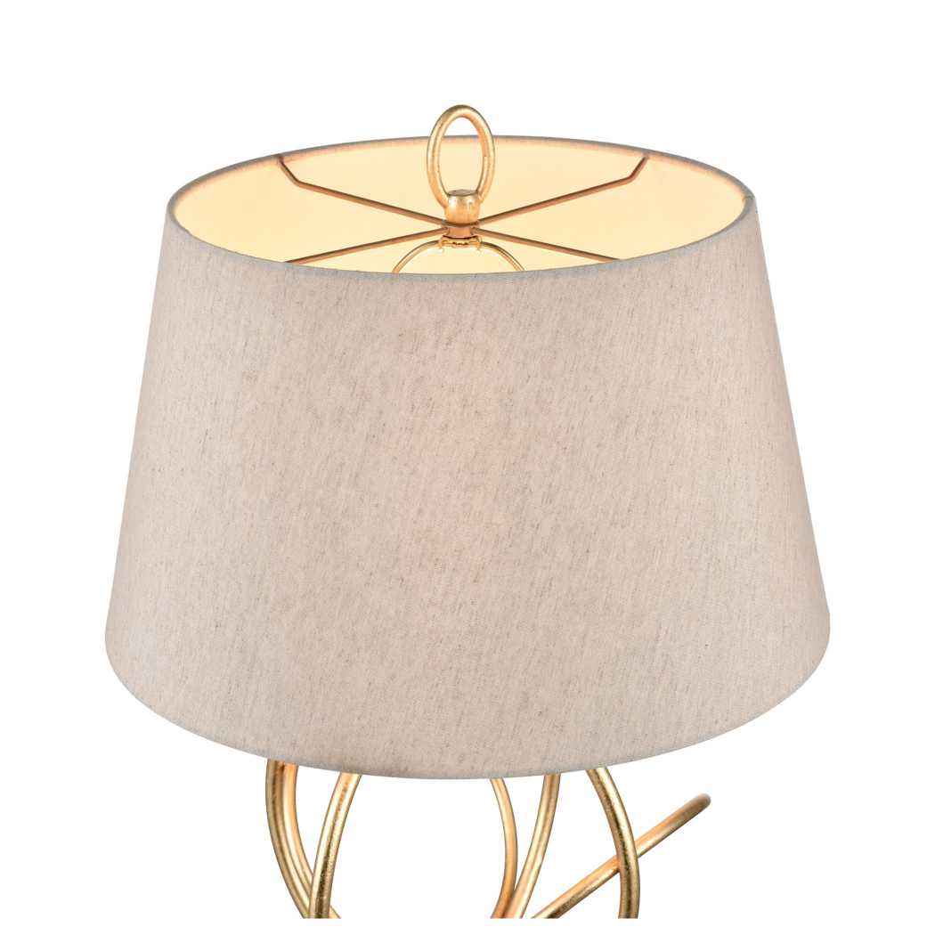 Morely 26'' High 1-Light Table Lamp - Gold Leaf By ELK |Table Lamps |Modishstore - 3