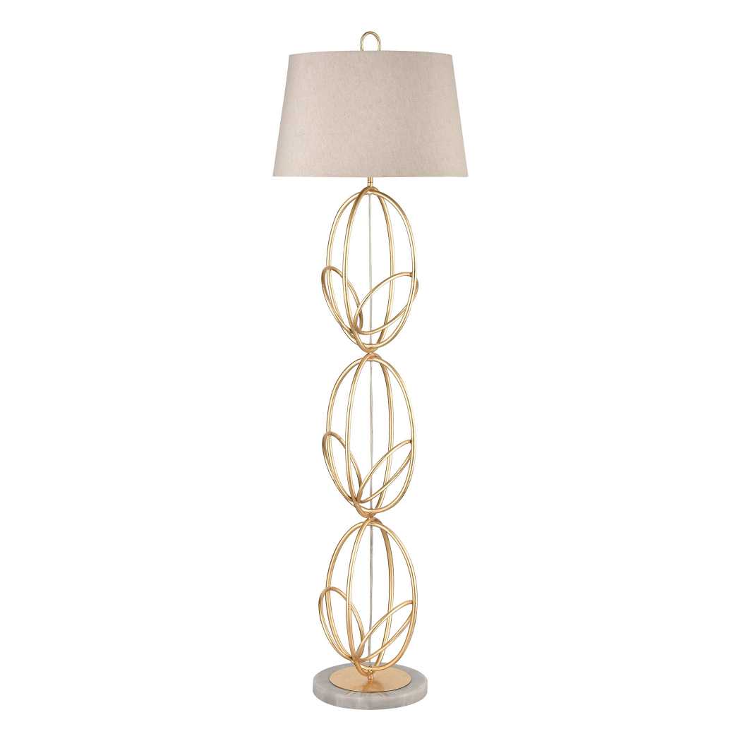 Morely 63'' High 1-Light Floor Lamp - Gold Leaf By ELK |Floor Lamps |Modishstore - 2