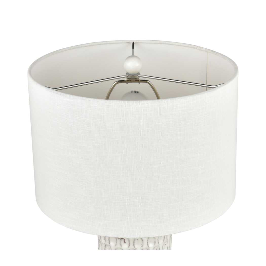 Delia 21'' High 1-Light Table Lamp - White By ELK |Table Lamps |Modishstore - 3