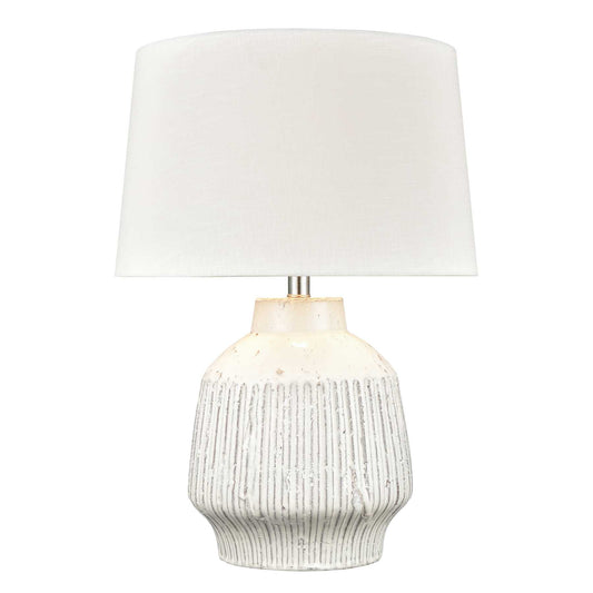 Rhoda 24'' High 1-Light Table Lamp - White By ELK |Table Lamps |Modishstore 