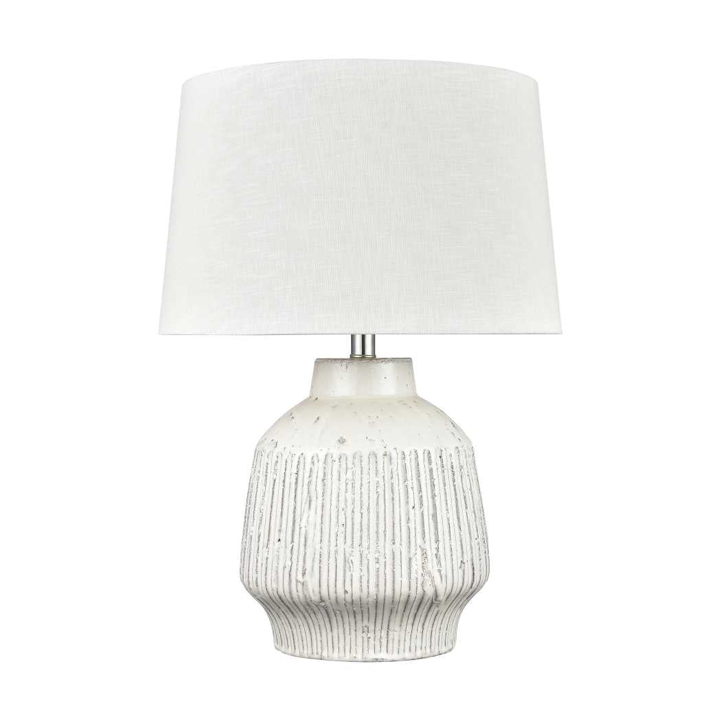 Rhoda 24'' High 1-Light Table Lamp - White By ELK |Table Lamps |Modishstore - 2