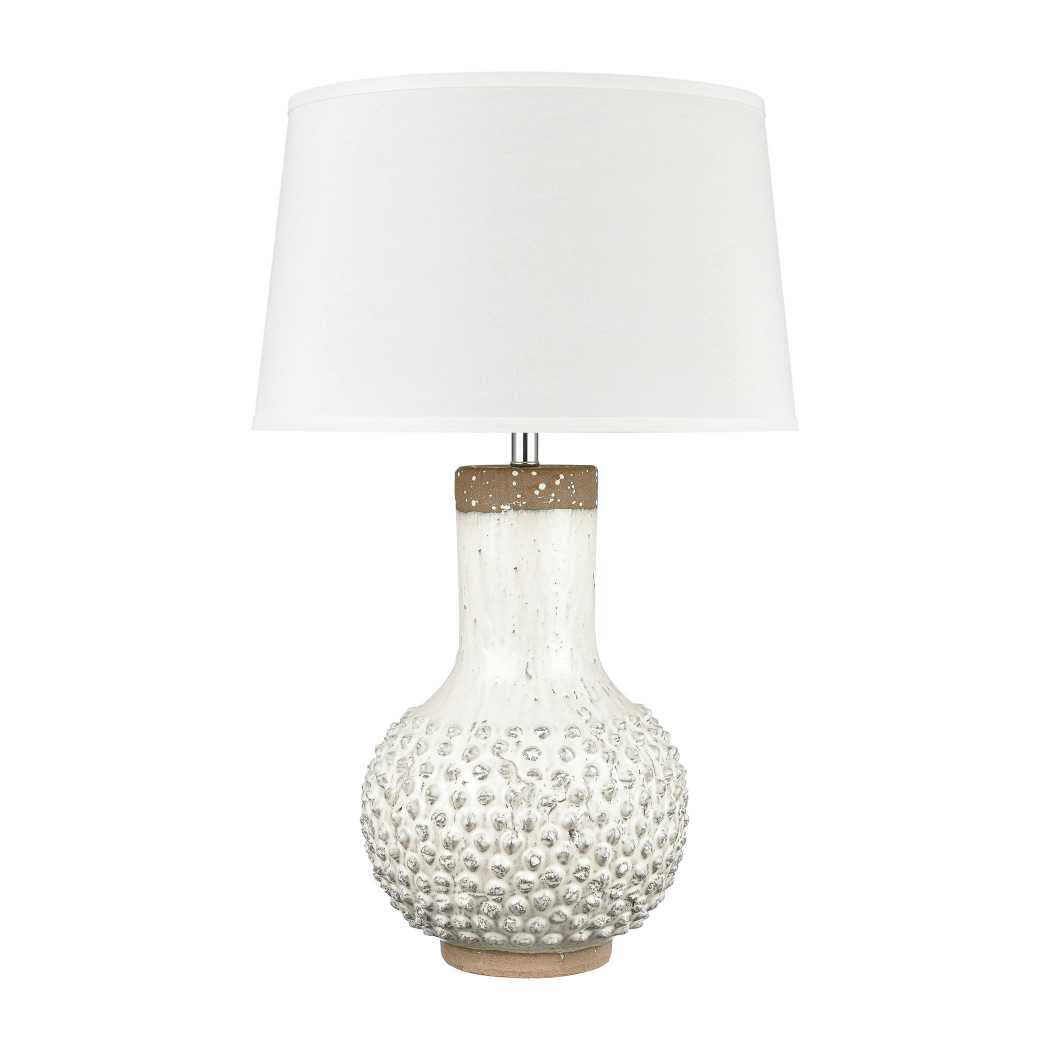 Elinor 32'' High 1-Light Table Lamp - White By ELK |Table Lamps |Modishstore - 2