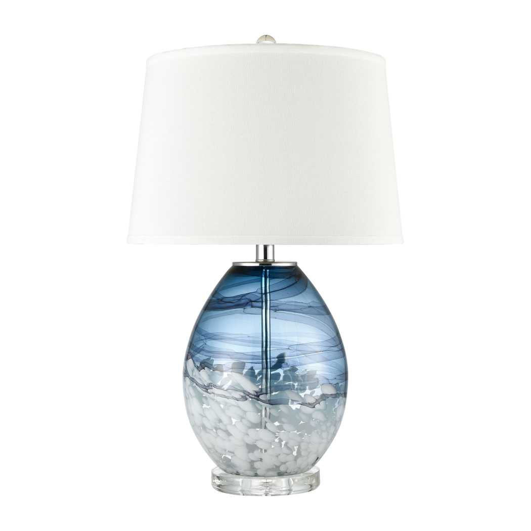 Livingstone 25'' High 1-Light Table Lamp - Blue By ELK |Table Lamps |Modishstore - 2