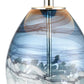 Livingstone 25'' High 1-Light Table Lamp - Blue By ELK |Table Lamps |Modishstore - 4