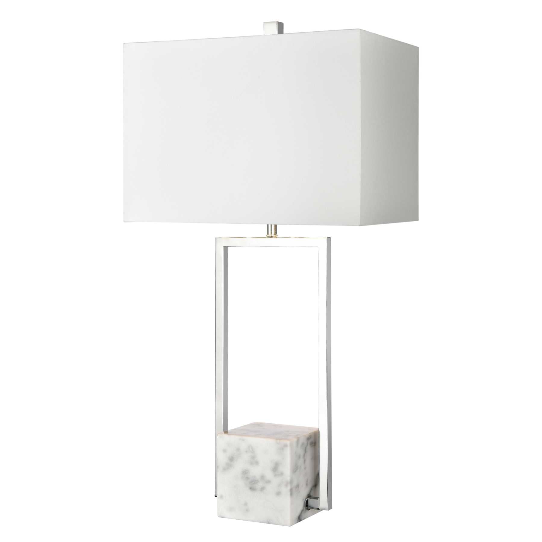 Dunstan Mews 31'' High 1-Light Table Lamp - Chrome By ELK |Table Lamps |Modishstore 