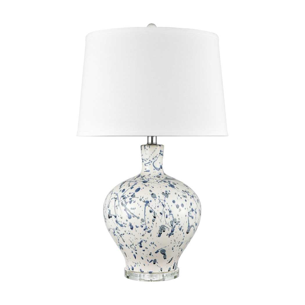 Rueben Crescent 27'' High 1-Light Table Lamp - Blue By ELK |Table Lamps |Modishstore - 2