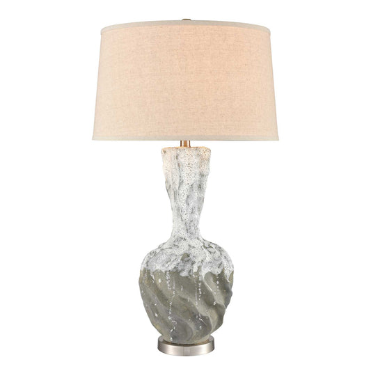 Bartlet Fields 34'' High 1-Light Table Lamp - White By ELK |Table Lamps |Modishstore 