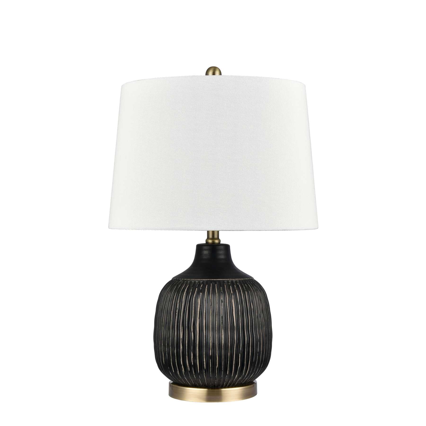 Knighton 24'' High 1-Light Table Lamp - Antique Black By ELK |Table Lamps |Modishstore - 2