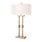 Roseden Court 34'' High 1-Light Table Lamp - Aged Brass By ELK |Table Lamps |Modishstore 