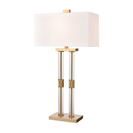 Roseden Court 34'' High 1-Light Table Lamp - Aged Brass By ELK |Table Lamps |Modishstore 