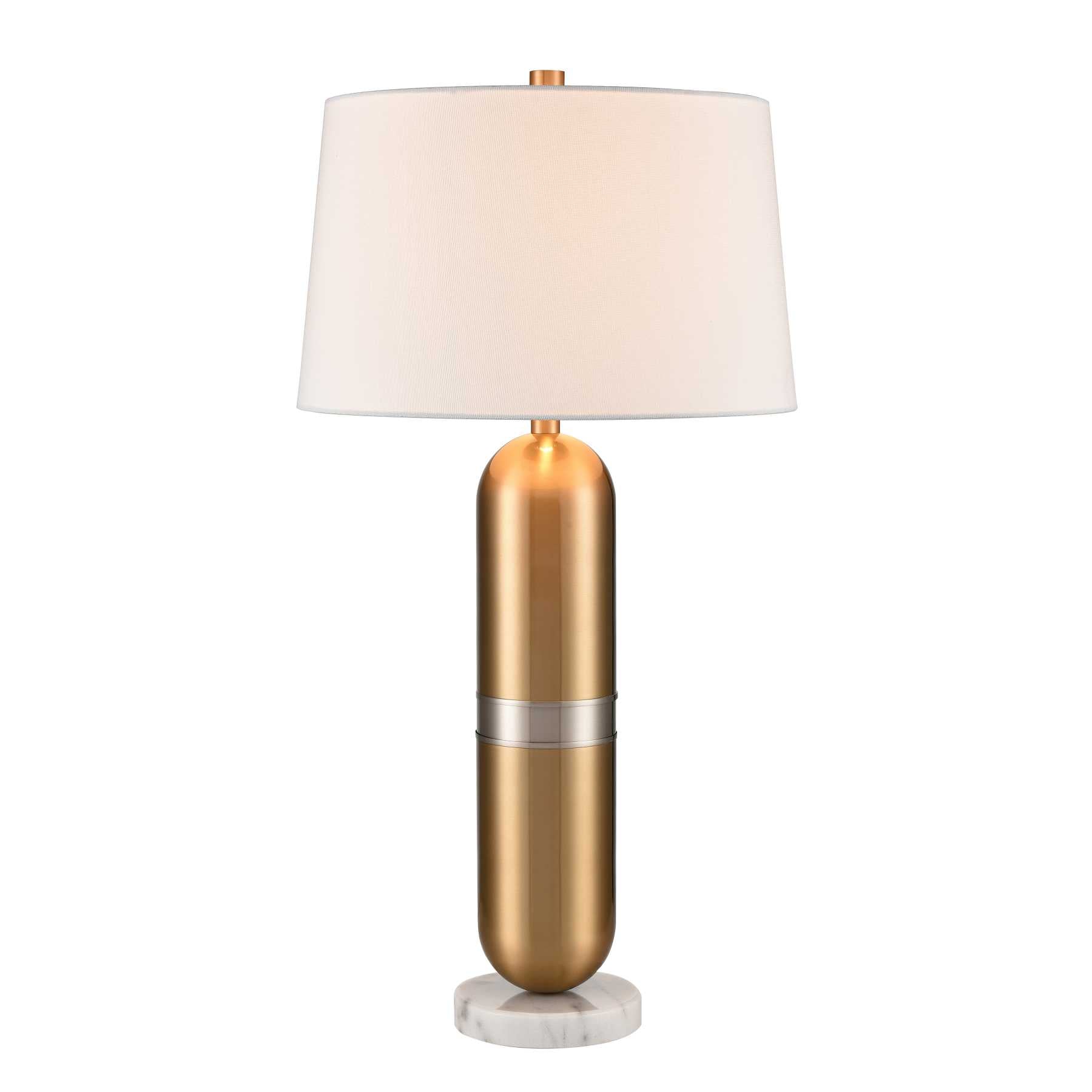 Pill 34'' High 1-Light Table Lamp - Aged Brass By ELK |Table Lamps |Modishstore 
