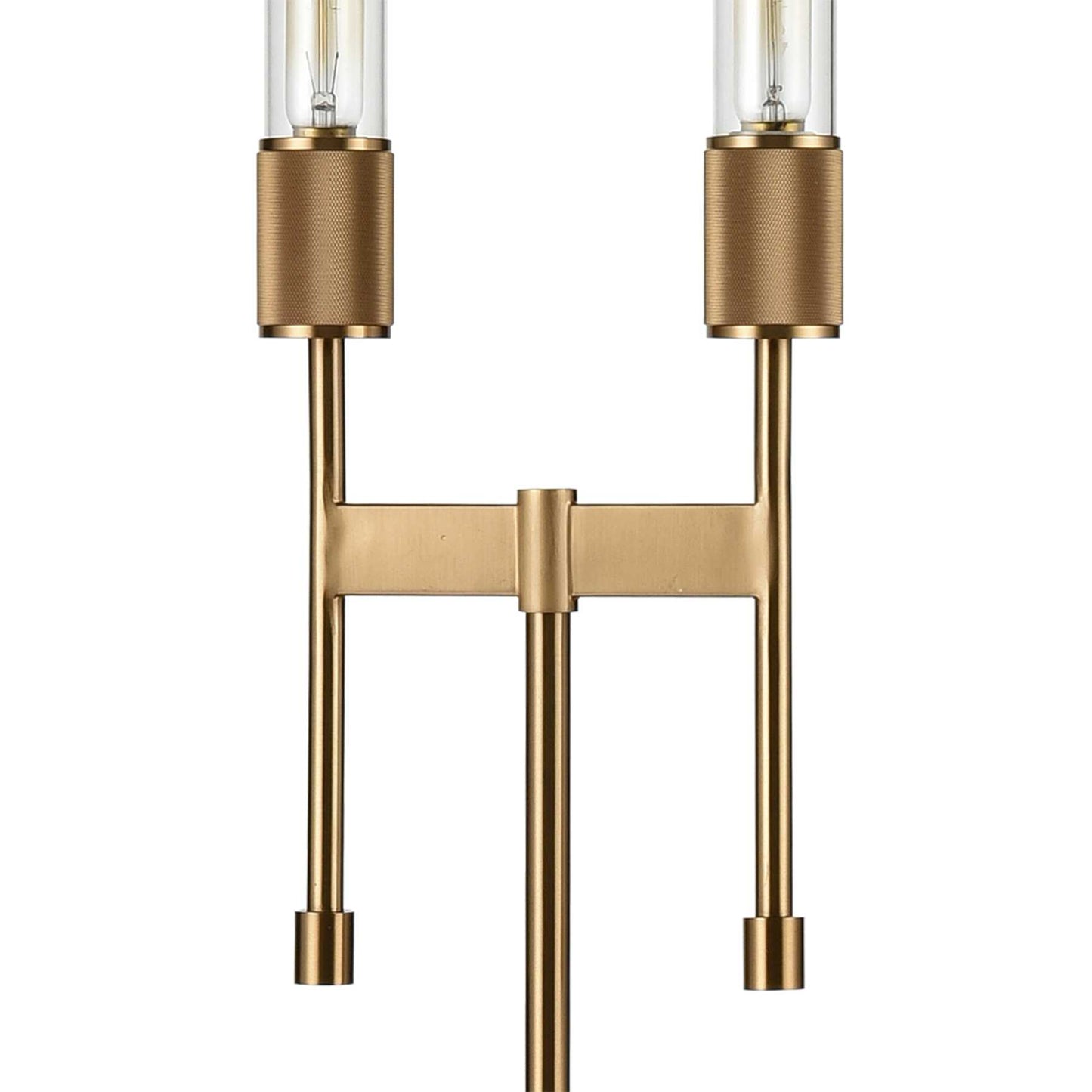 Beaconsfield 65'' High 2-Light Floor Lamp - Aged Brass By ELK |Floor Lamps |Modishstore - 3