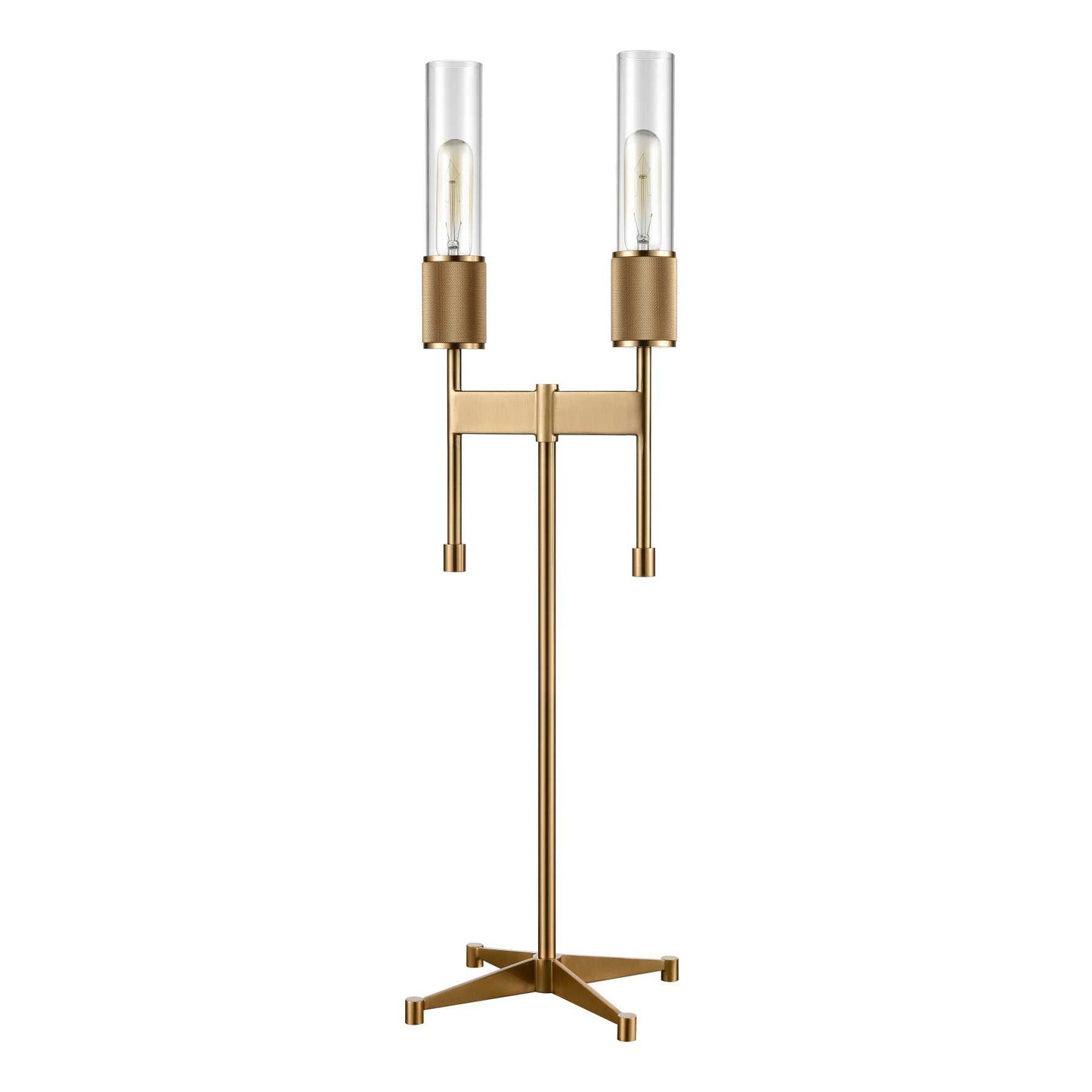 Beaconsfield 32'' High 2-Light Desk Lamp - Aged Brass By ELK |Table Lamps |Modishstore - 4