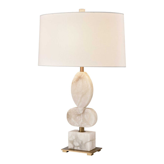 Calmness 30'' High 1-Light Table Lamp - White By ELK |Table Lamps |Modishstore 
