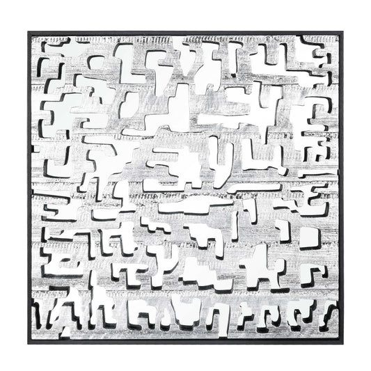 Mapped Dimensional Wall Art - Silver By ELK |Wall Art |Modishstore 