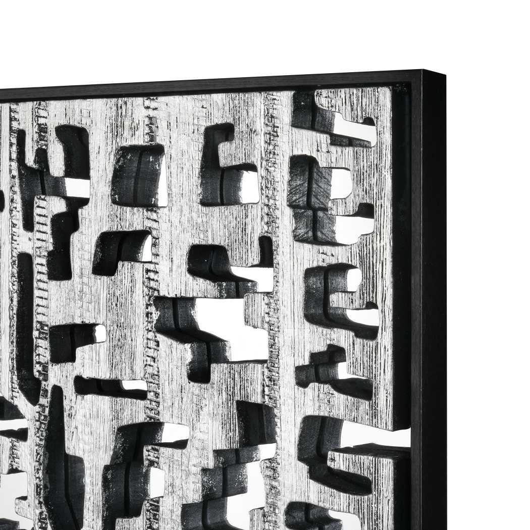 Mapped Dimensional Wall Art - Silver By ELK |Wall Art |Modishstore - 3