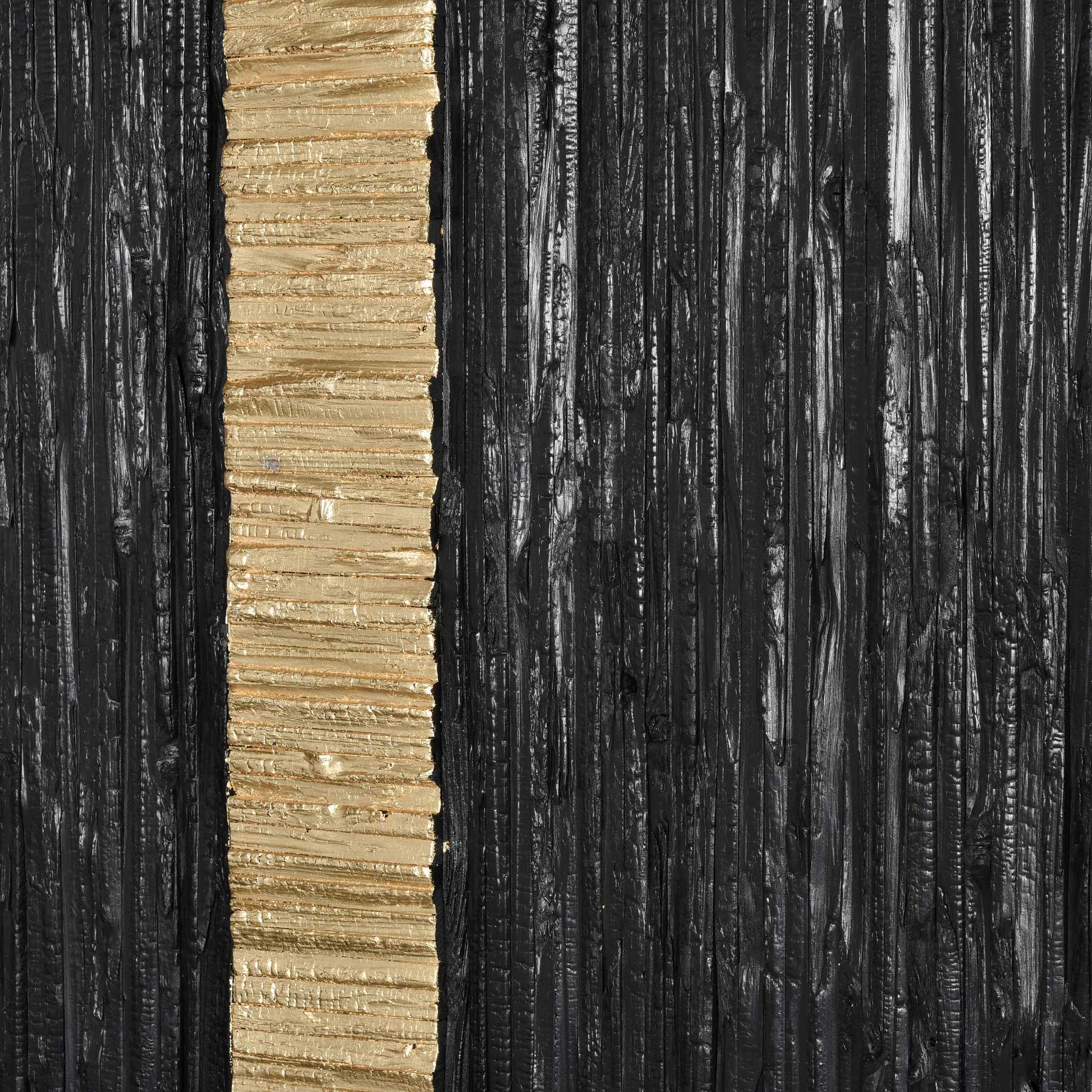 Stripe Wood Dimensional Wall Art - Black By ELK |Wall Art |Modishstore - 4