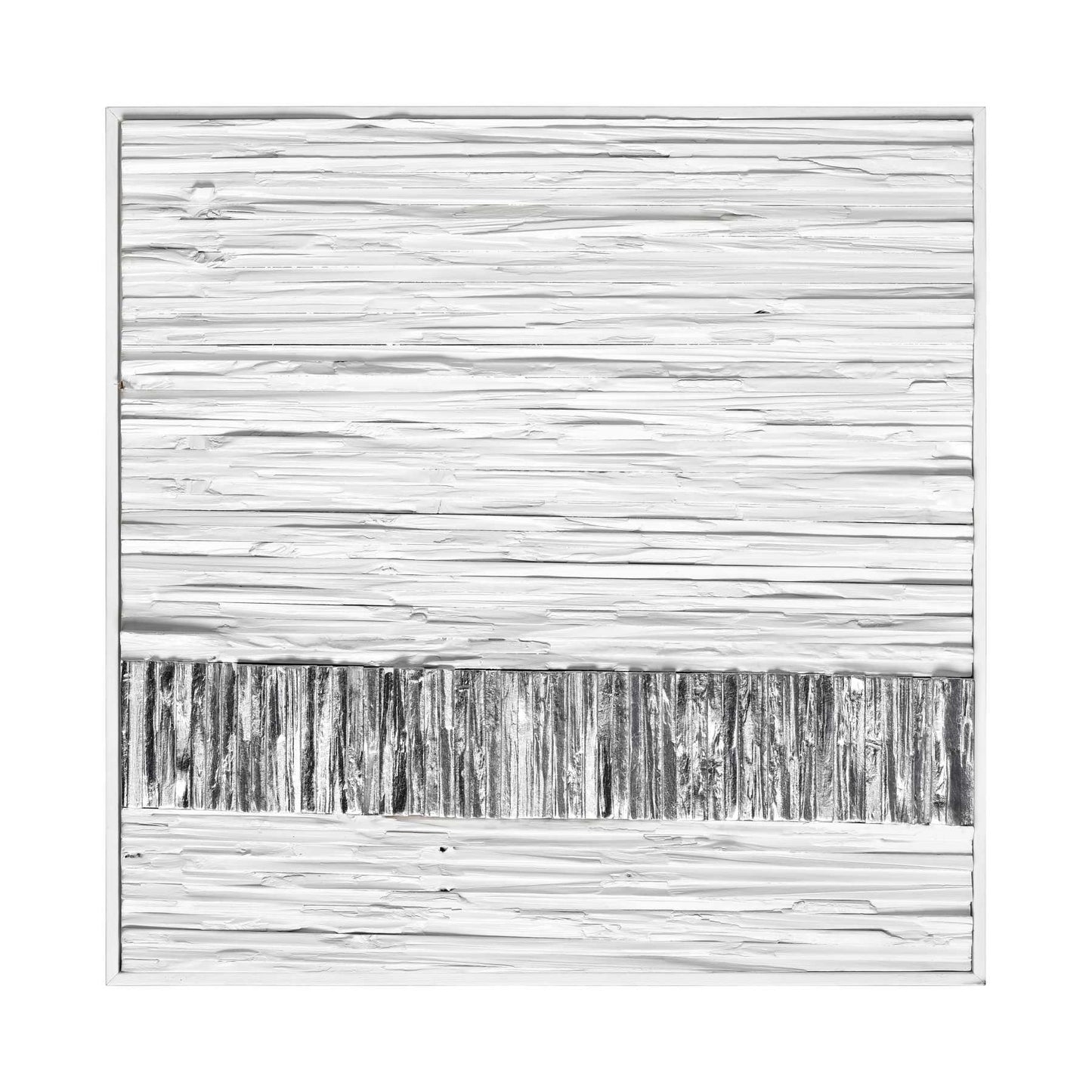 Stripe Wood Dimensional Wall Art - White By ELK |Wall Art |Modishstore - 6