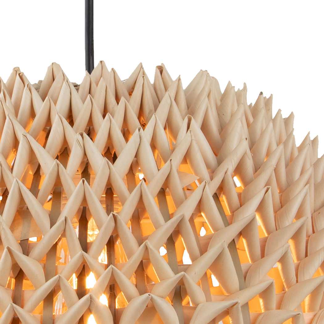 Durian 14'' Wide 1-Light Pendant - Natural By ELK |Pendant Lamps |Modishstore - 3