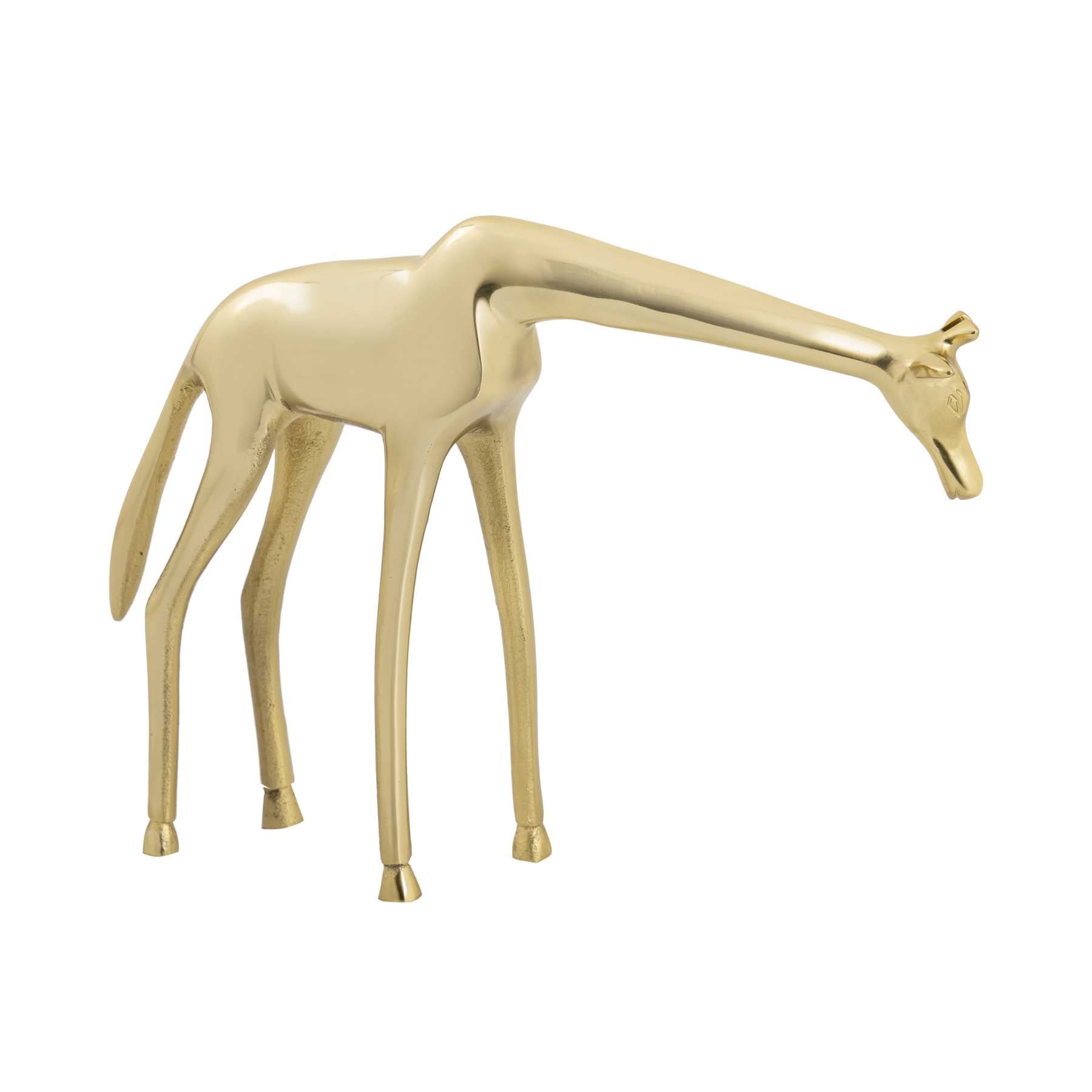 Brass Giraffe Sculpture - Small By ELK |Sculptures |Modishstore - 2