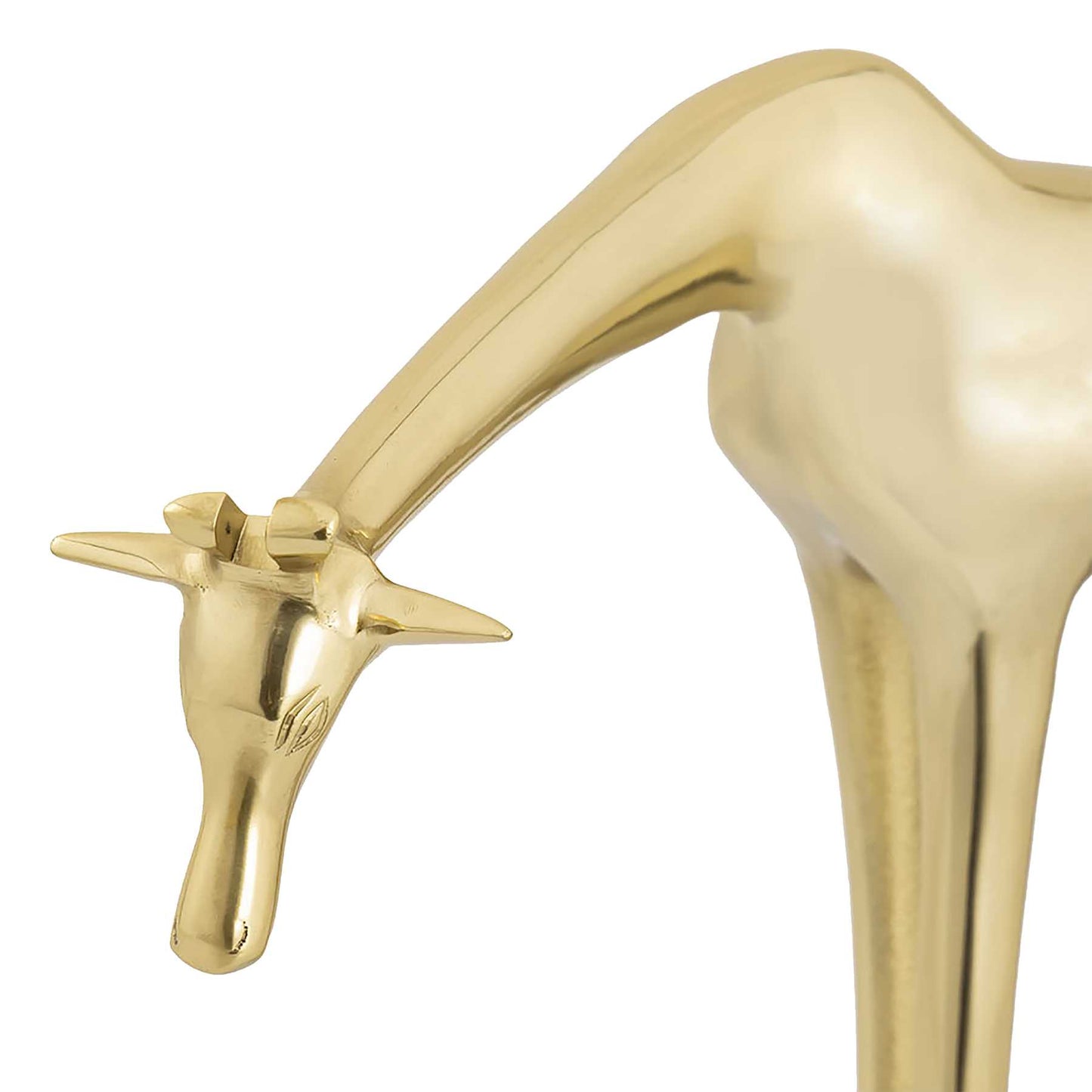 Brass Giraffe Sculpture - Small By ELK |Sculptures |Modishstore - 4
