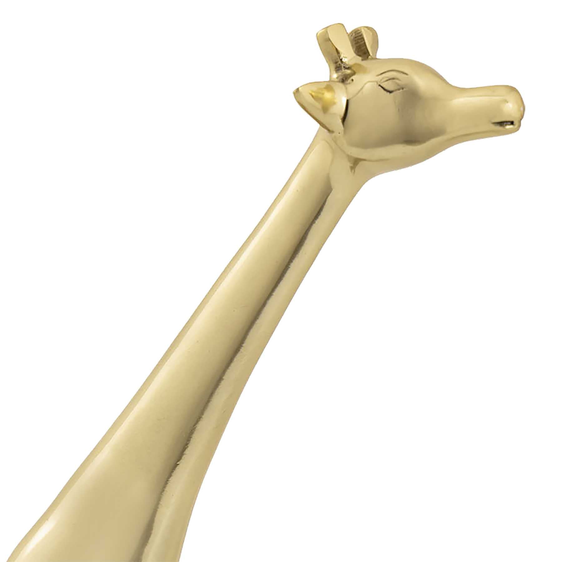 Brass Giraffe Sculpture - Large By ELK |Ornaments |Modishstore - 4