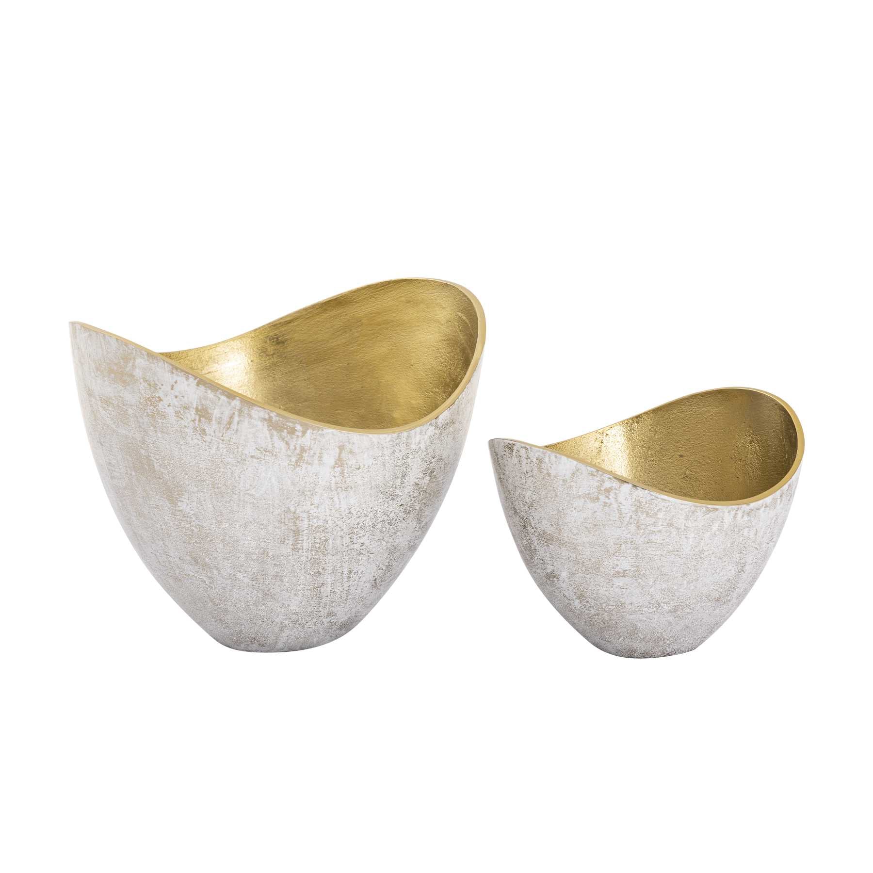Hansen Bowls - Set Of 2 White By ELK |Decorative Bowls |Modishstore - 2