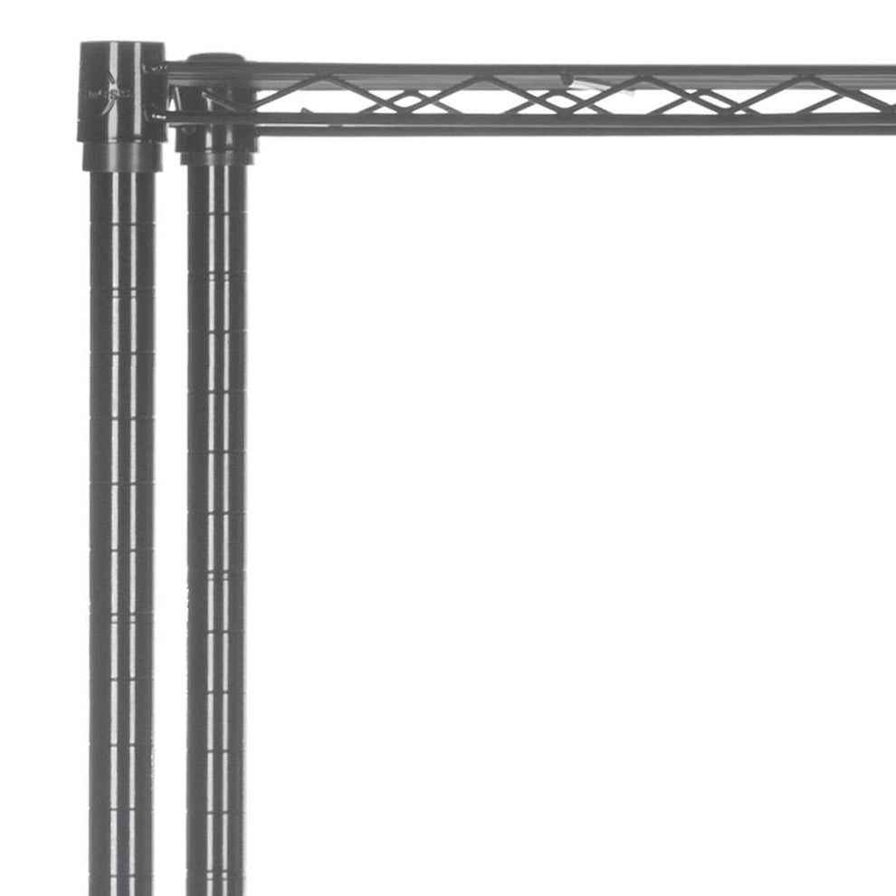 Safavieh Ceasar 5 Tier Chrome Wire Adjustable Rack (35.4 In. W X 17.7 In. D X 70.9 In. H) - Chrome | Shelves & Shelving Units | Modishstore - 2
