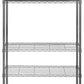 Safavieh Ceasar 5 Tier Chrome Wire Adjustable Rack (35.4 In. W X 17.7 In. D X 70.9 In. H) - Chrome | Shelves & Shelving Units | Modishstore