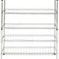Safavieh Lidia Chrome Wire Adjustable Shoe Rack (29.5 In. W X 9.8 In. D X 33.5 In. H) - Chrome | Shelves & Shelving Units | Modishstore