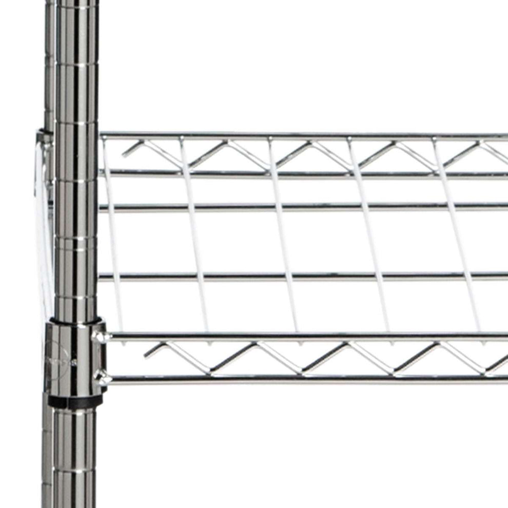 Safavieh Betsy Chrome Wire Adjustable Garment Rack (47.2 In. W X 17.7 In. D X 59.1 In. H) - Chrome | Shelves & Shelving Units | Modishstore - 2