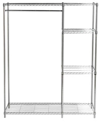 Safavieh Betsy Chrome Wire Adjustable Garment Rack (47.2 In. W X 17.7 In. D X 59.1 In. H) - Chrome