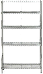 Safavieh Fernand Chrome Wire Book Rack (29.5 In. W X 11.8 In. D X 53.1 In. H) - Chrome