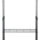 Safavieh Giorgio Chrome Wire Dble Rod Clothes Rack (35.4 In. W X 13.8 In. D X 66.9 In. H) - Chrome | Shelves & Shelving Units | Modishstore