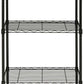 Safavieh Sierra Mini 3 Tier Chrome Wire Shelve (23 In. W X 13 In. D X 35 In. H) - Black | Shelves & Shelving Units | Modishstore - 2