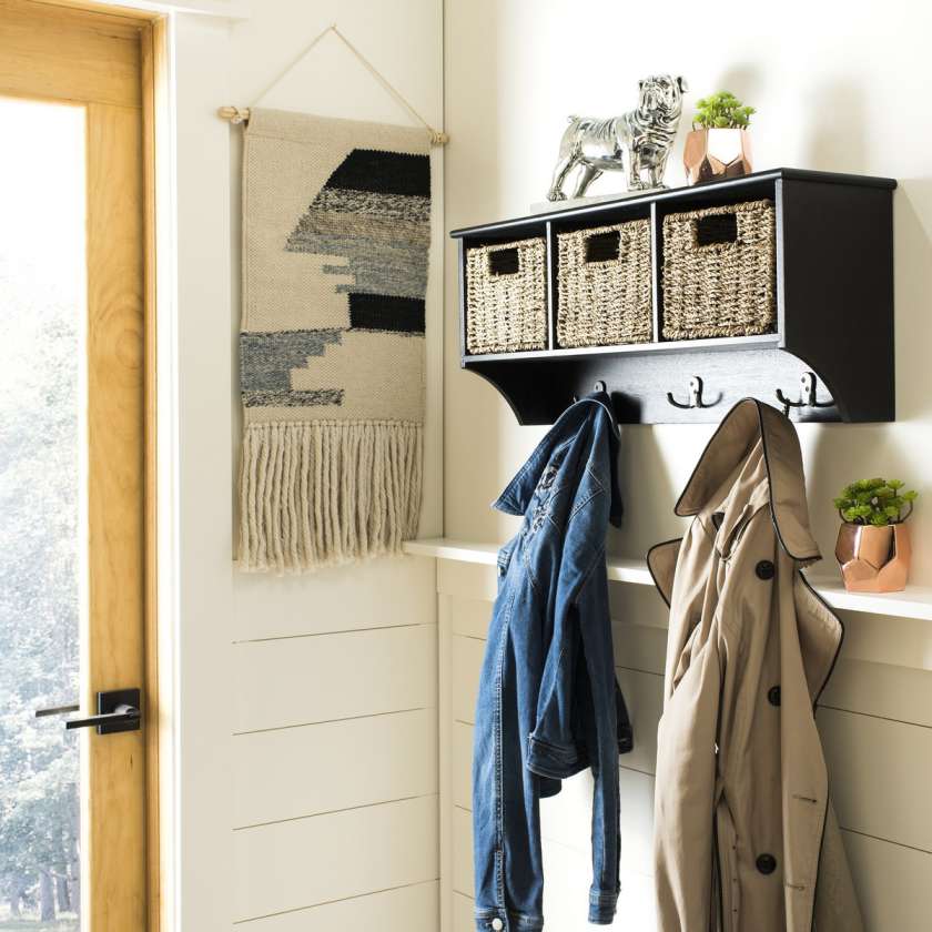 Safavieh Finley Hanging 3 Basket Wall Rack | Wall Shelf | Modishstore - 4