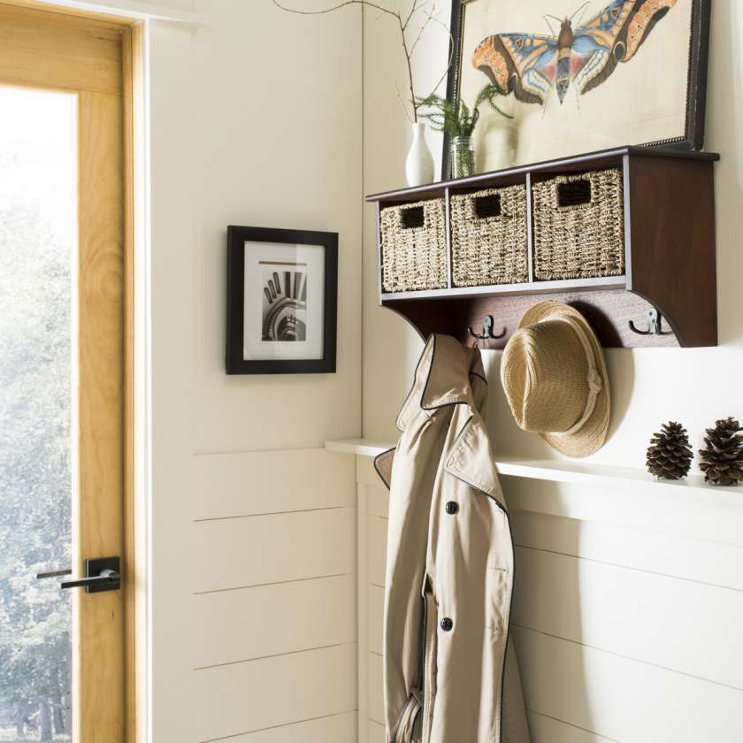 Safavieh Finley Hanging 3 Basket Wall Rack | Wall Shelf | Modishstore - 5