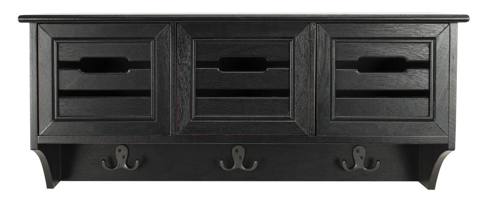 Safavieh Leon Hanging 3 Drawer Wall Rack | Wall Shelf | Modishstore - 1