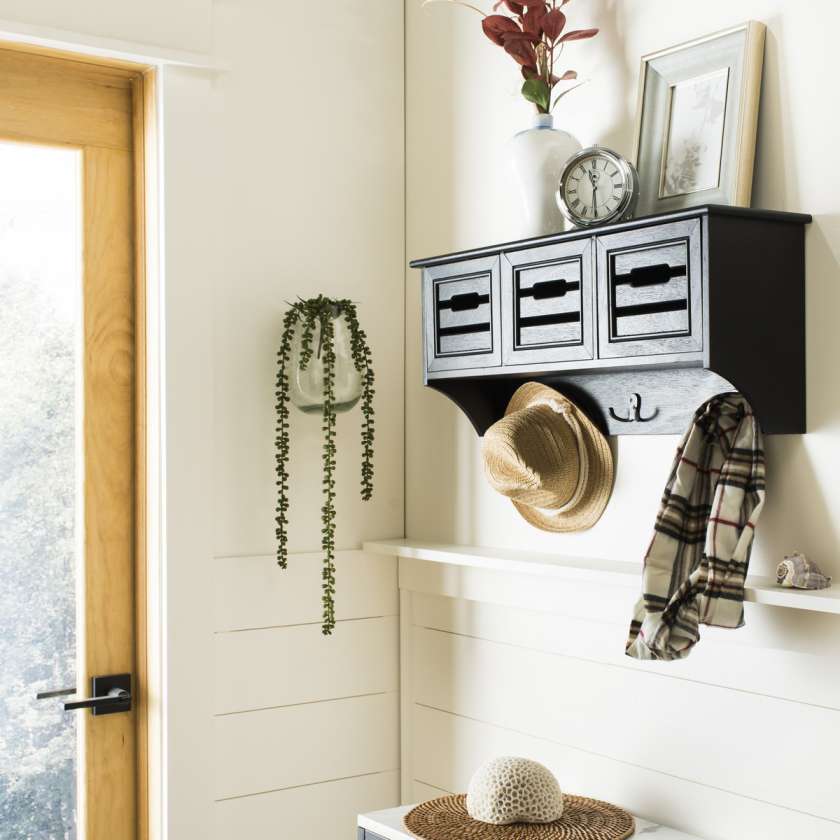 Safavieh Leon Hanging 3 Drawer Wall Rack | Wall Shelf | Modishstore - 3
