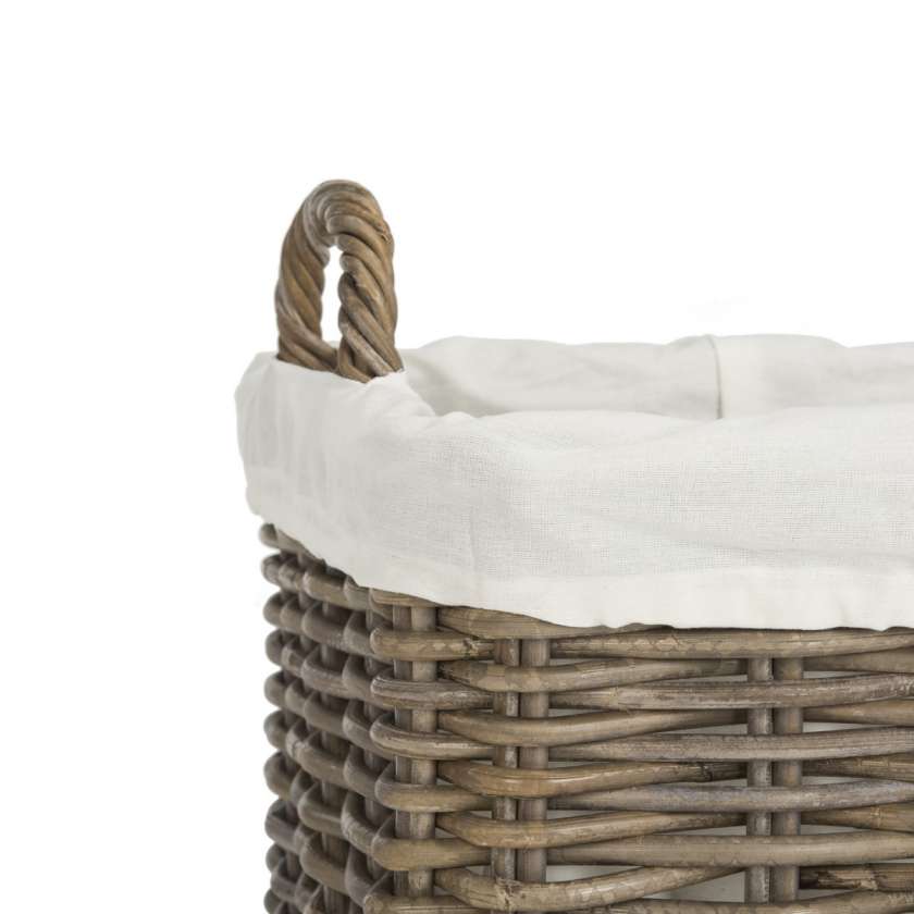 Safavieh Amari Rattan Square Set Of 2 Baskets With Wheels | Bins, Baskets & Buckets | Modishstore - 4