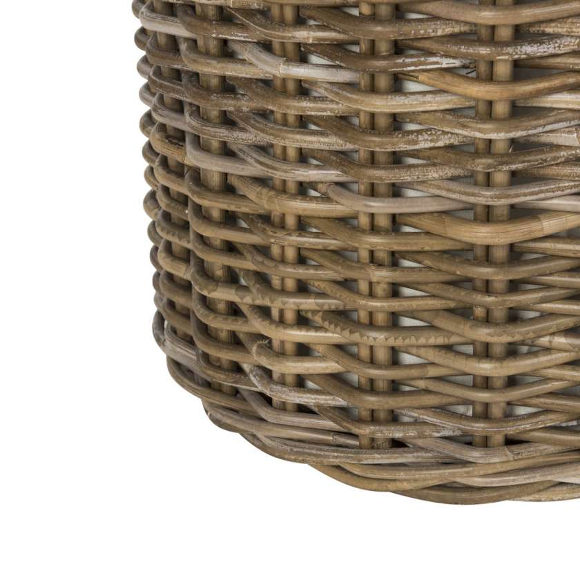 Safavieh Millen Rattan Round Set Of 2 Laundry Baskets | Bins, Baskets & Buckets |  Modishstore  - 4