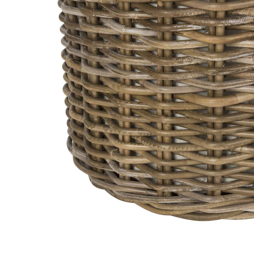 Safavieh Millen Rattan Round Set Of 2 Laundry Baskets | Bins, Baskets & Buckets | Modishstore - 4