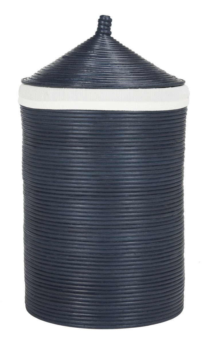 Safavieh Wellington Rattan Storage Hamper With Liner | Bins, Baskets & Buckets | Modishstore - 2