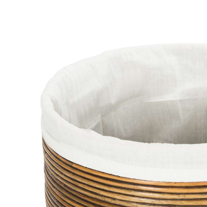 Safavieh Wellington Rattan Storage Hamper With Liner | Bins, Baskets & Buckets | Modishstore - 9