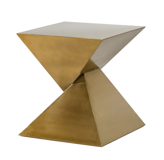 Modrest Hadler - Glam Brushed Gold Metallic End Table | Modishstore | End Tables